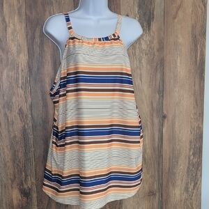 LoveU.Dear Striped Sleeveless Tank Top 1X    -327F